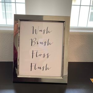 Bathroom decor frame